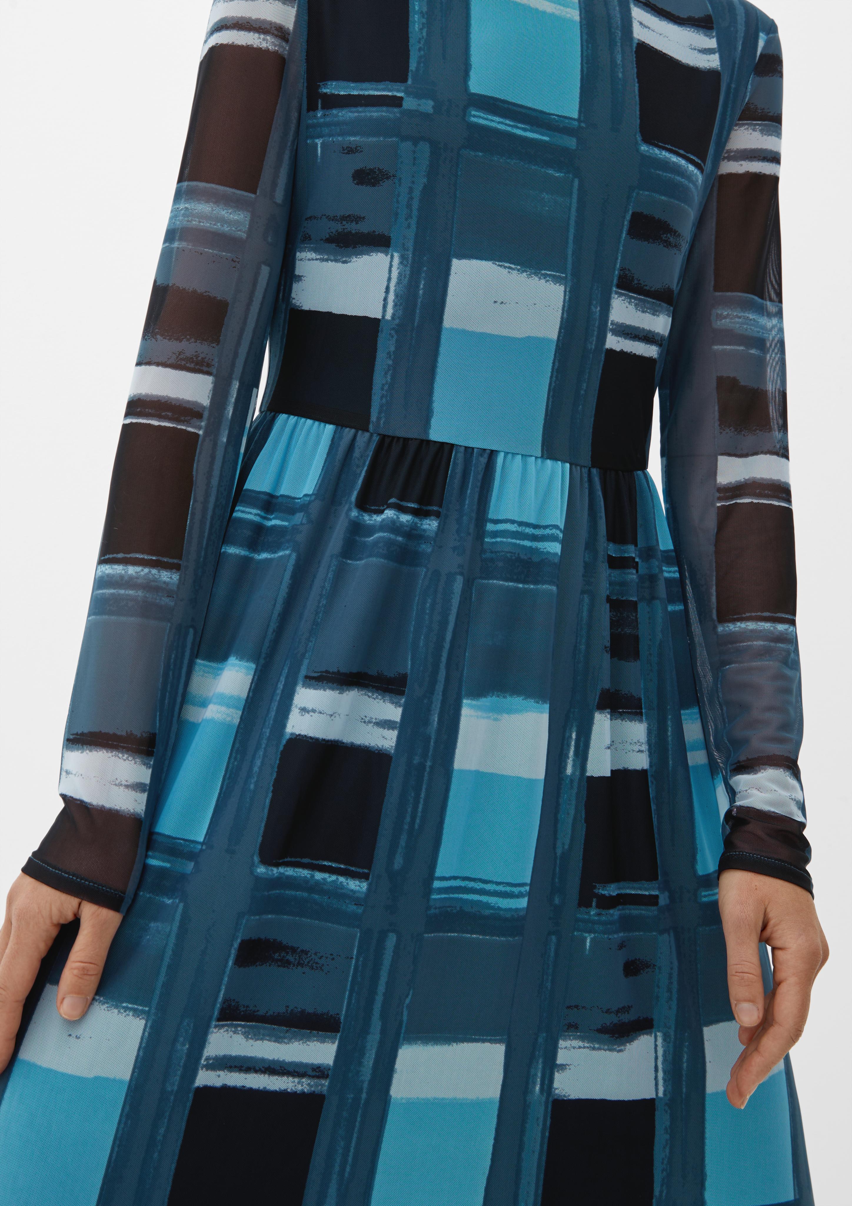 Meshkleid mit Allovermuster  2124434-58A7