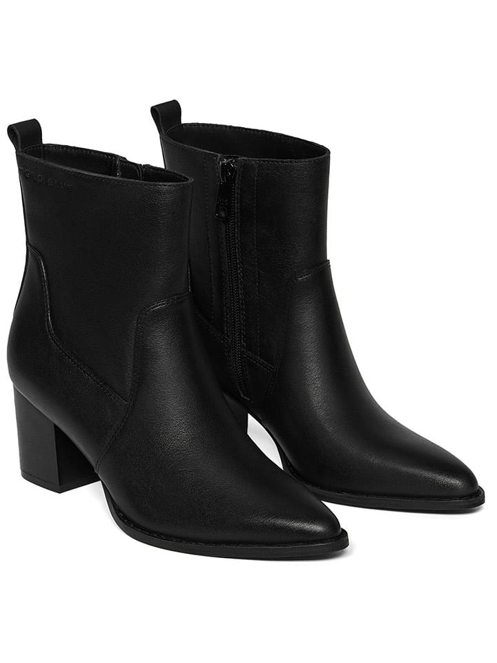 Polo Club Leder-Stiefeletten in Schwarz günstig kaufen