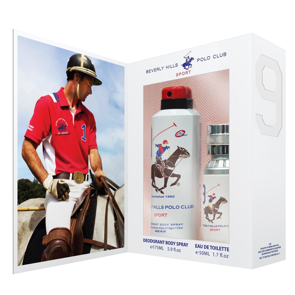Beverly hills polo club BEVERLY HILLS POLO CLUB SPORT HOMME N°9 Coffret Eau de toilette