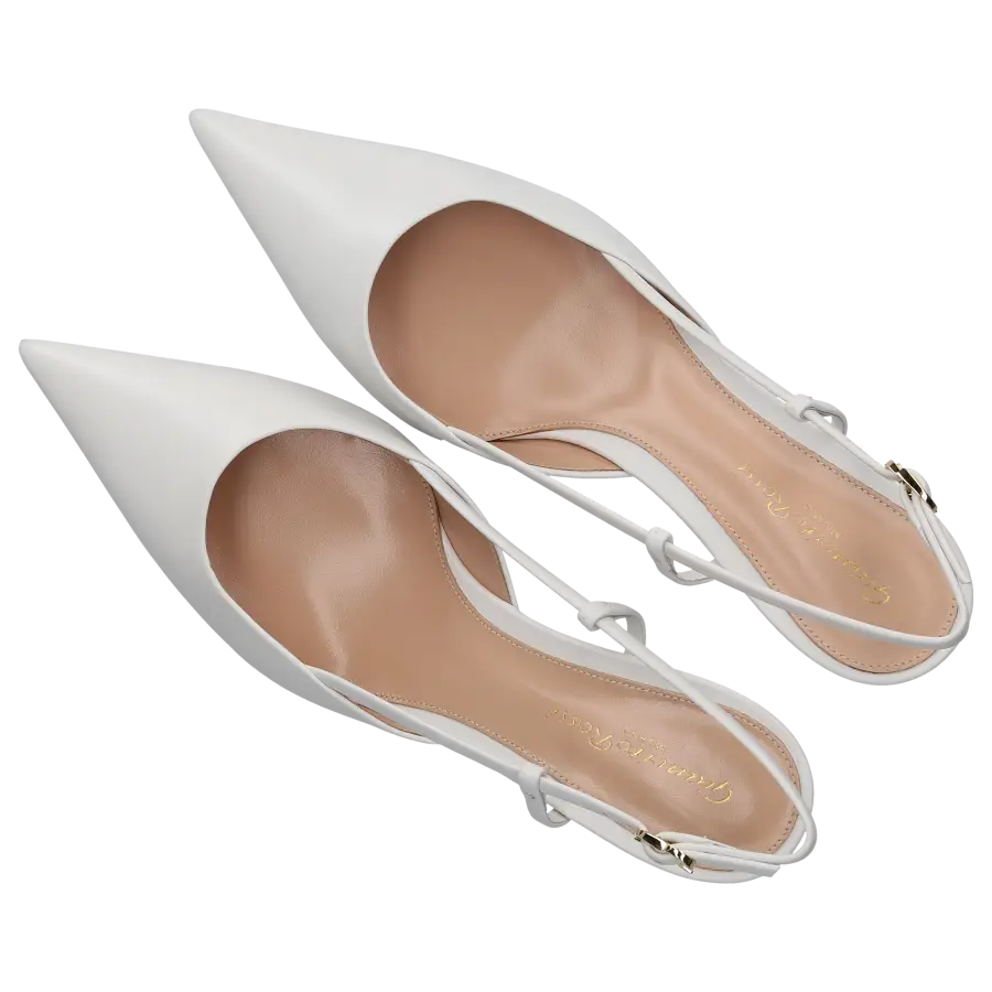 Gianvito Rossi - Slingpumps ASCENT 55 Kalbsleder - weiß