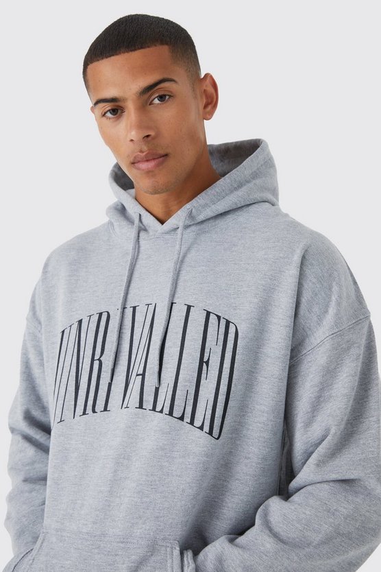Oversize Hoodie mit Unrivalled Print
