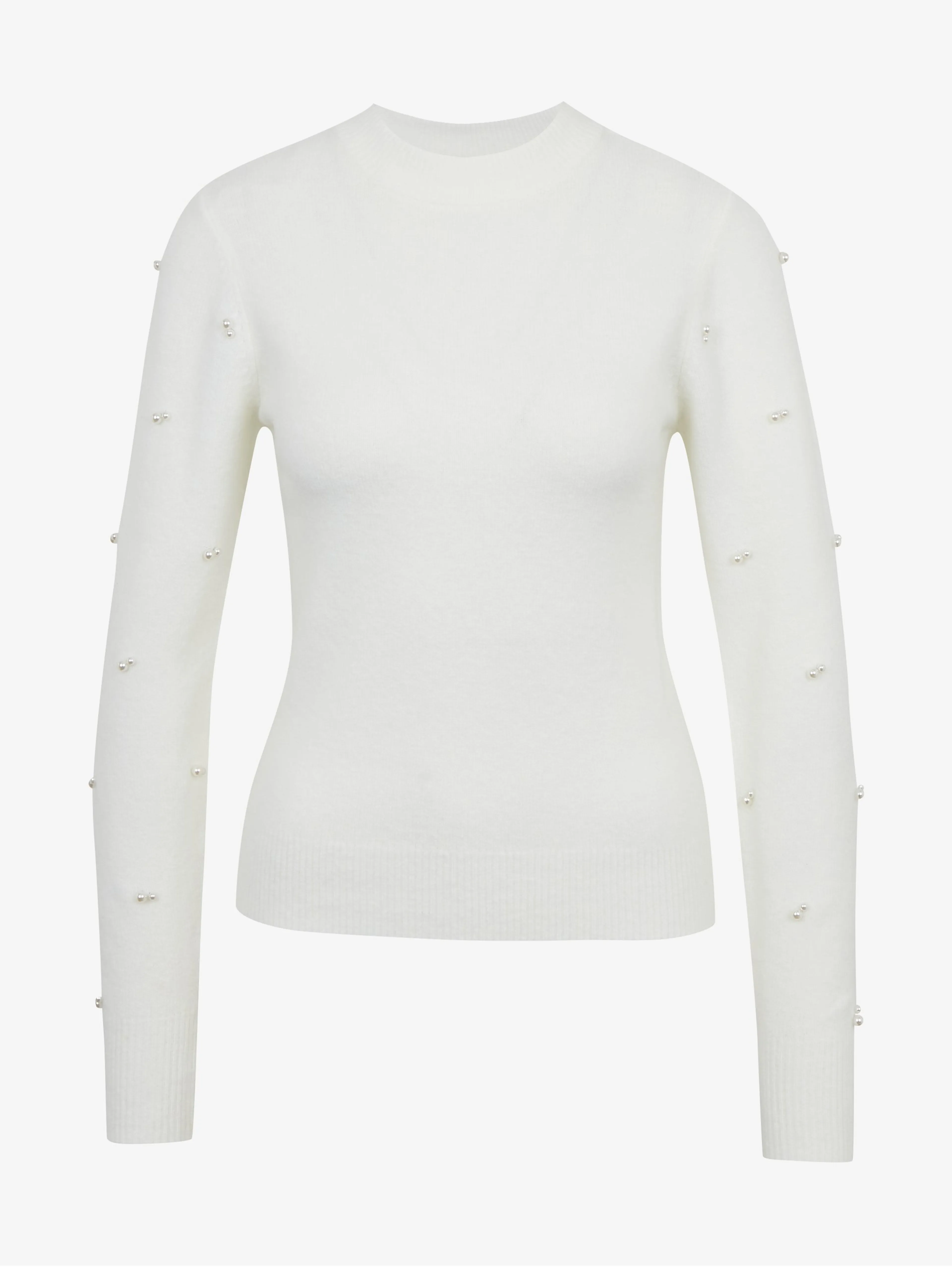 Weißer Damen Pullover mit dekorativen Details ORSAY