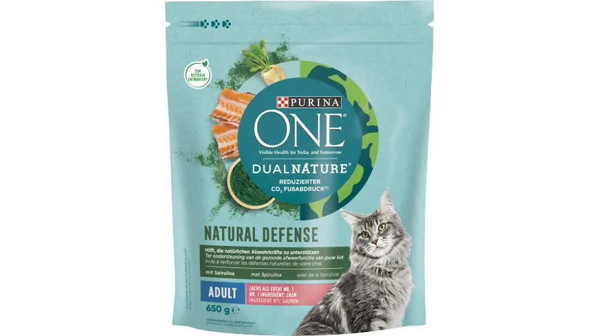 PURINA ONE Dual Nature Adult Lachs 650 g