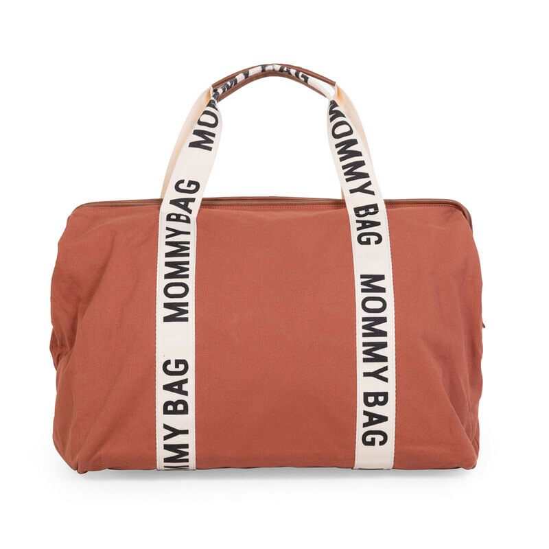 Sac à langer Mommy Bags Canvas Signature terracotta Childhome