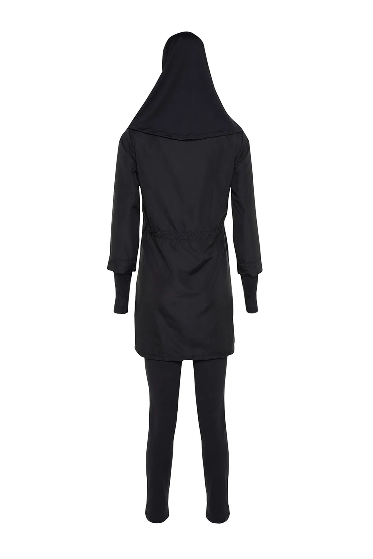 Trendyol Modest  Schwarzes, vollständig überzogenes, 4-teiliges Badeanzug-Set aus gestricktem Lycra in Schwarz TCTSS23CF00000