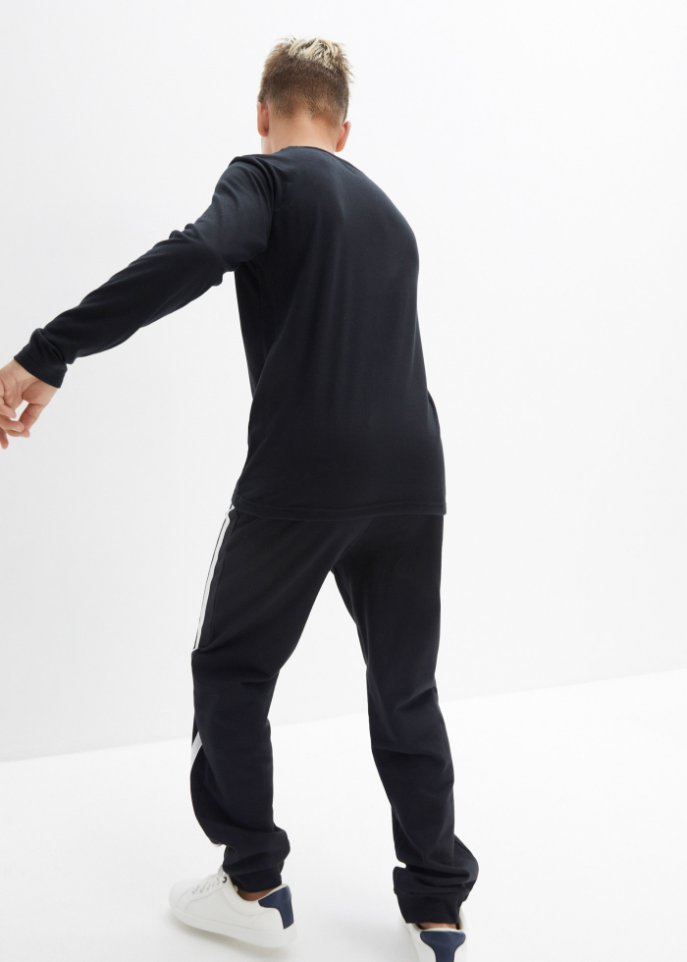 Jungen Langarmshirt mit reflektierenden Druck