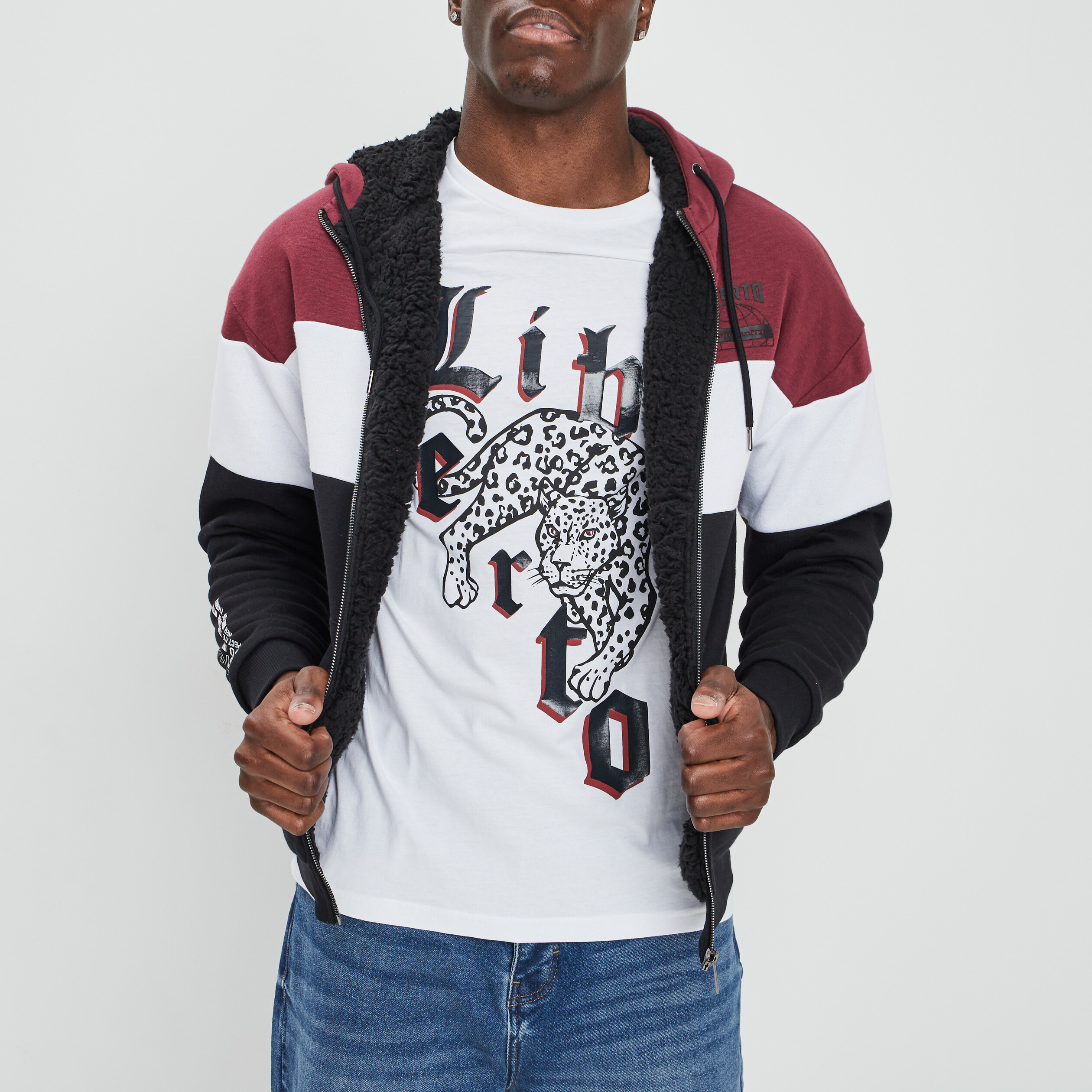 Gilet à capuche Liberto prune homme | La Halle