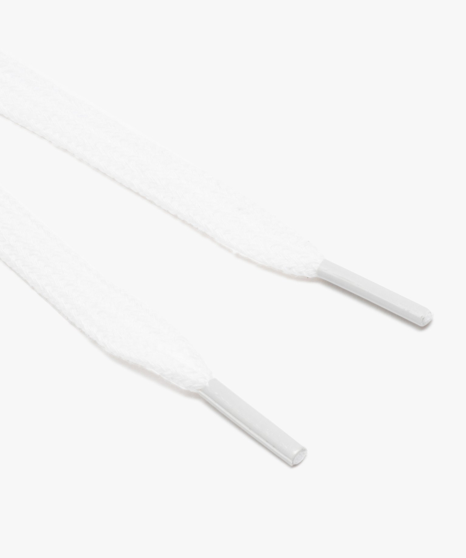 Lacets plats larges 90 cm blanc | GEMO