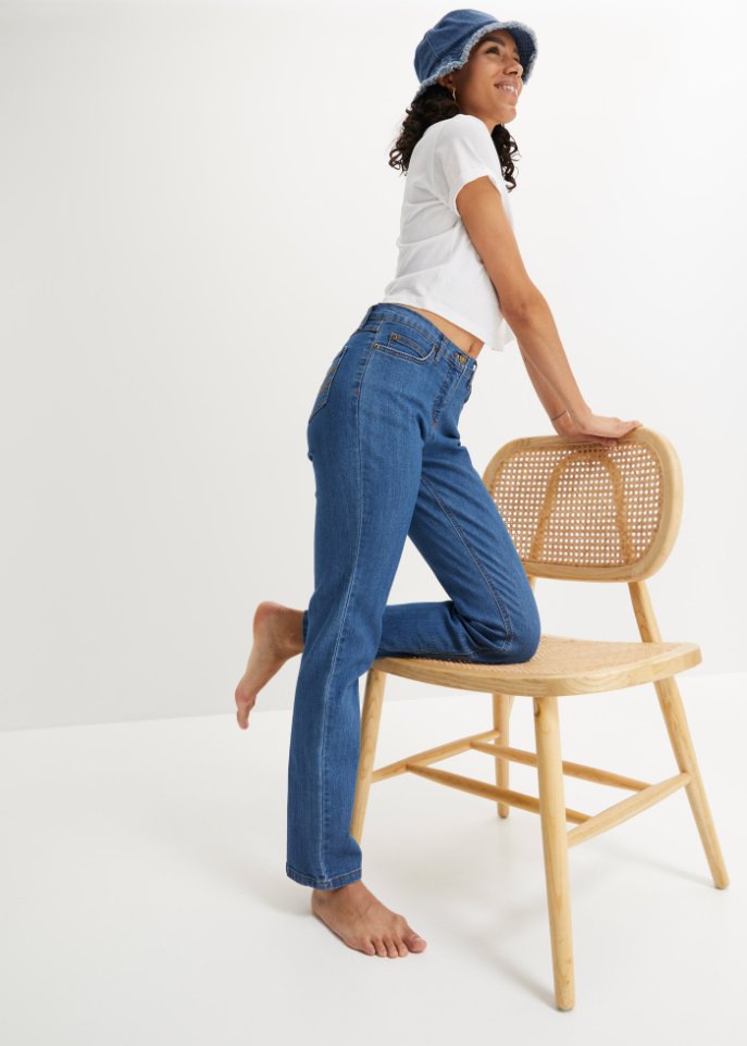 Komfort-Stretch-Jeans, Straight