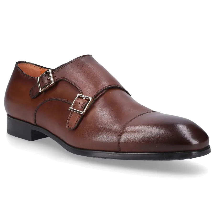 Santoni - Monk Schuhe 14549 braun - braun