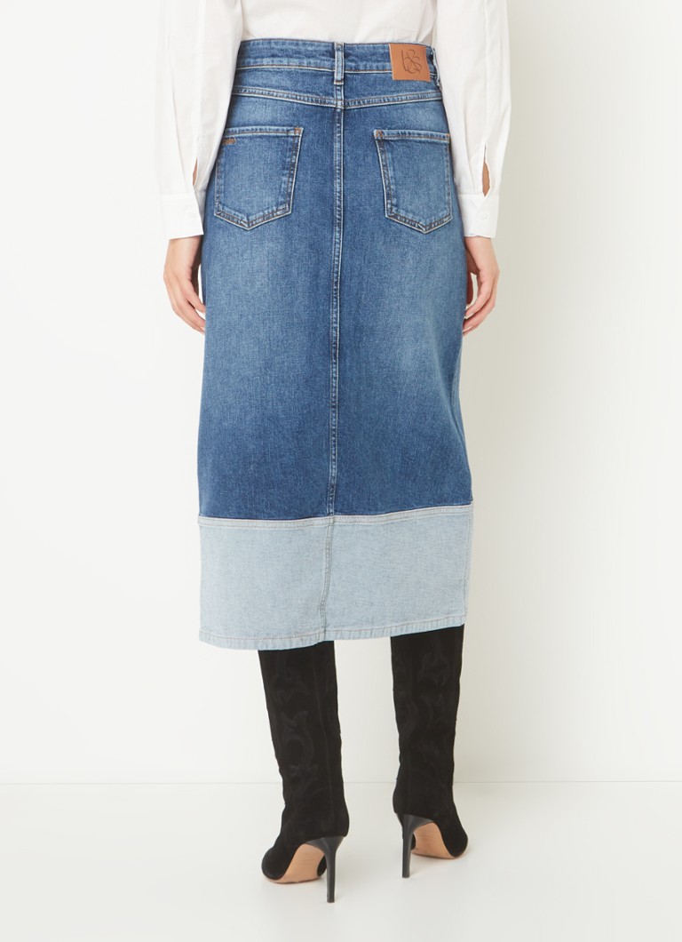 Jupe midi en jean Vicky de ba&sh avec fente