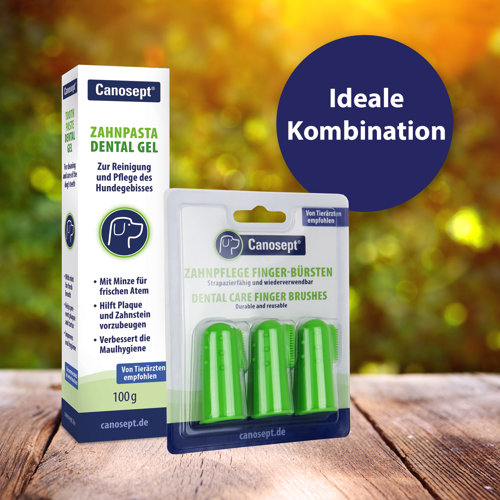 Canosept Zahnpflege Canosept 3x Zahnpflege Finger-Bürsten