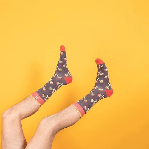 Felix & Danae black socks
