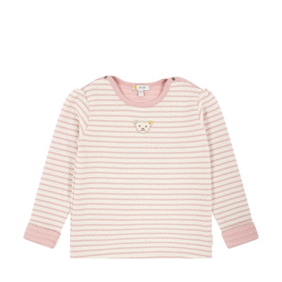T-Shirt langarm, rosa für Mädchen