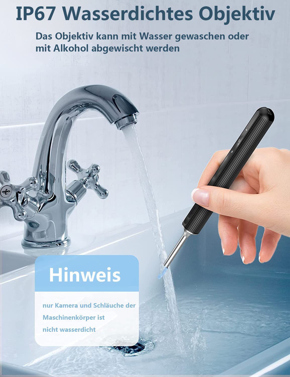 Haiaveng Ohrenreiniger Ohrenschmalzentferner Otoskop, WiFi Ohrreiniger