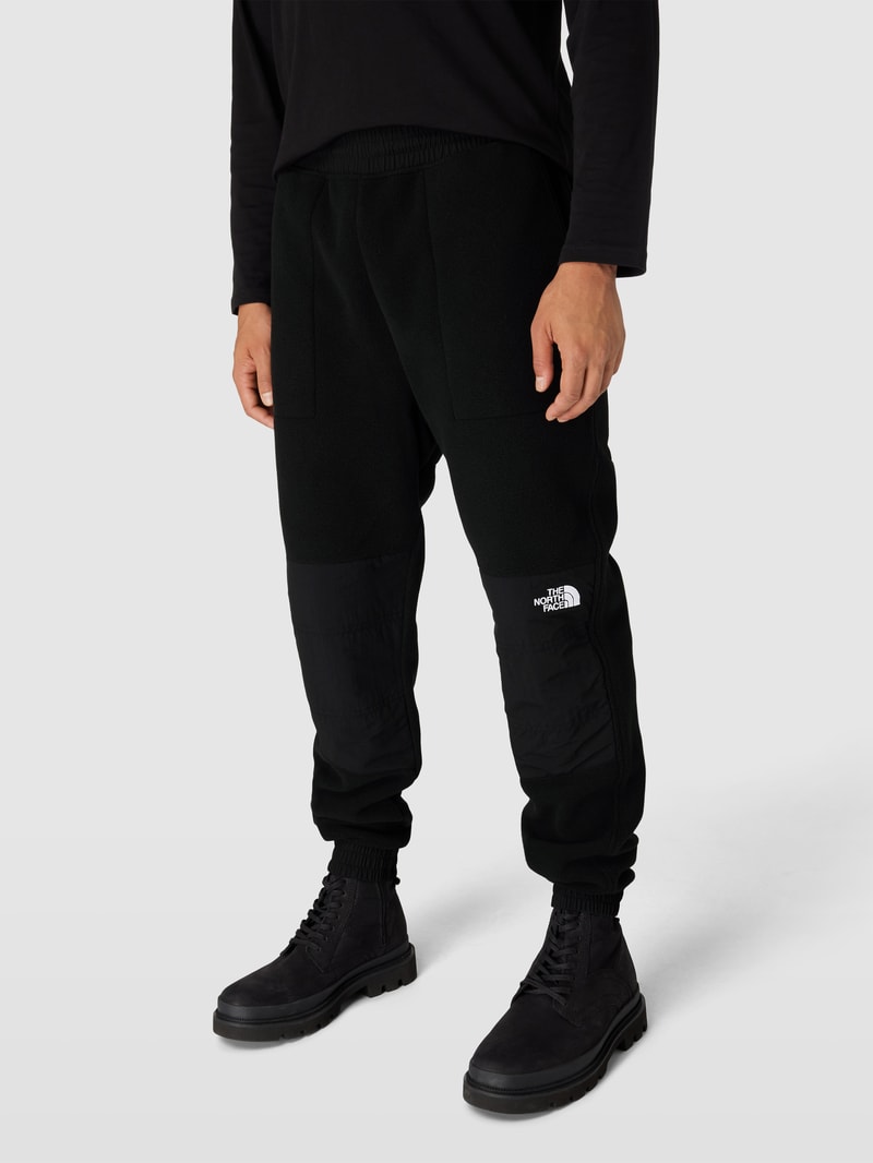 Jogpants mit Label-Stitching Modell 'DENALI' in schwarz