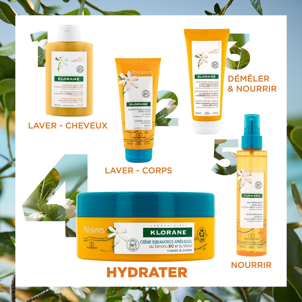 Klorane SOLAIRE Crème sublimatrice Après soleil200ml Crème après soleil