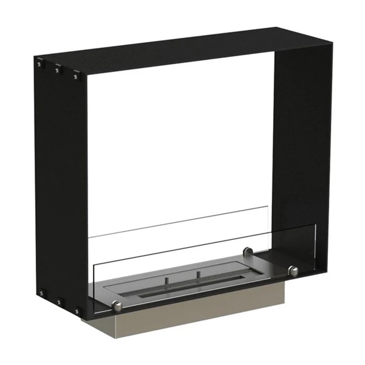Foco Foco Two 600 Slim, schmaler Tunnelkamin, 20 cm Breite, Bioethanol, geeignet für schmale Wände, 2,2 kW.