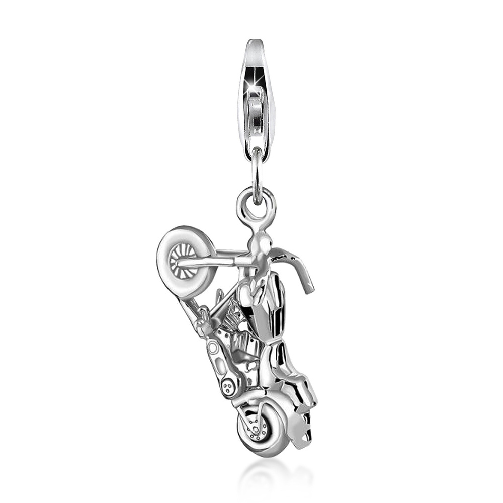 Nenalina Nenalina Amulette Big Bike-Anhänger Motorrad Cross 925er Silber Pendentif