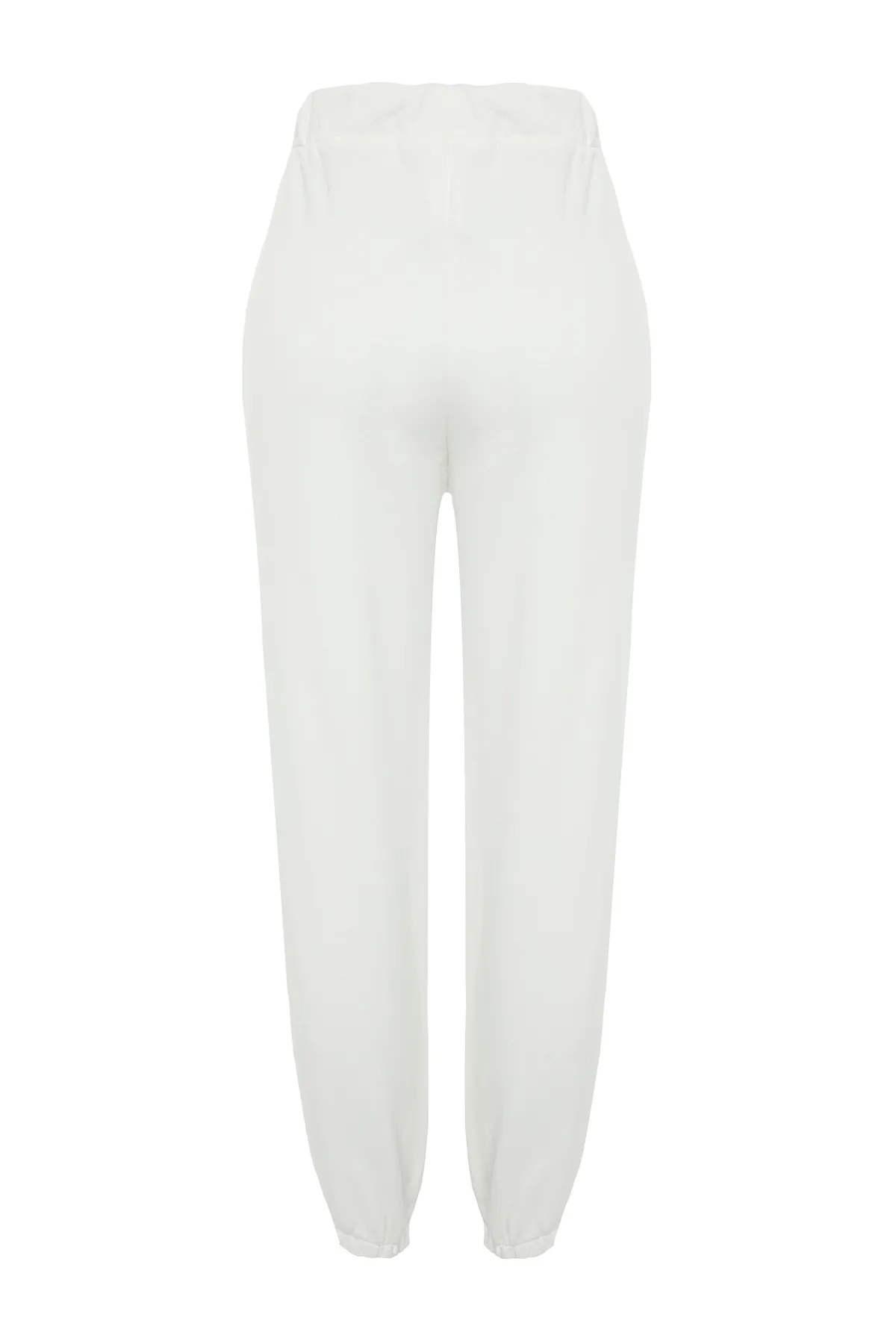 Trendyol Collection  Ecrufarbene, dicke Jogginghose aus Ballon-Jogginghose aus Strick TWOAW24EA00030