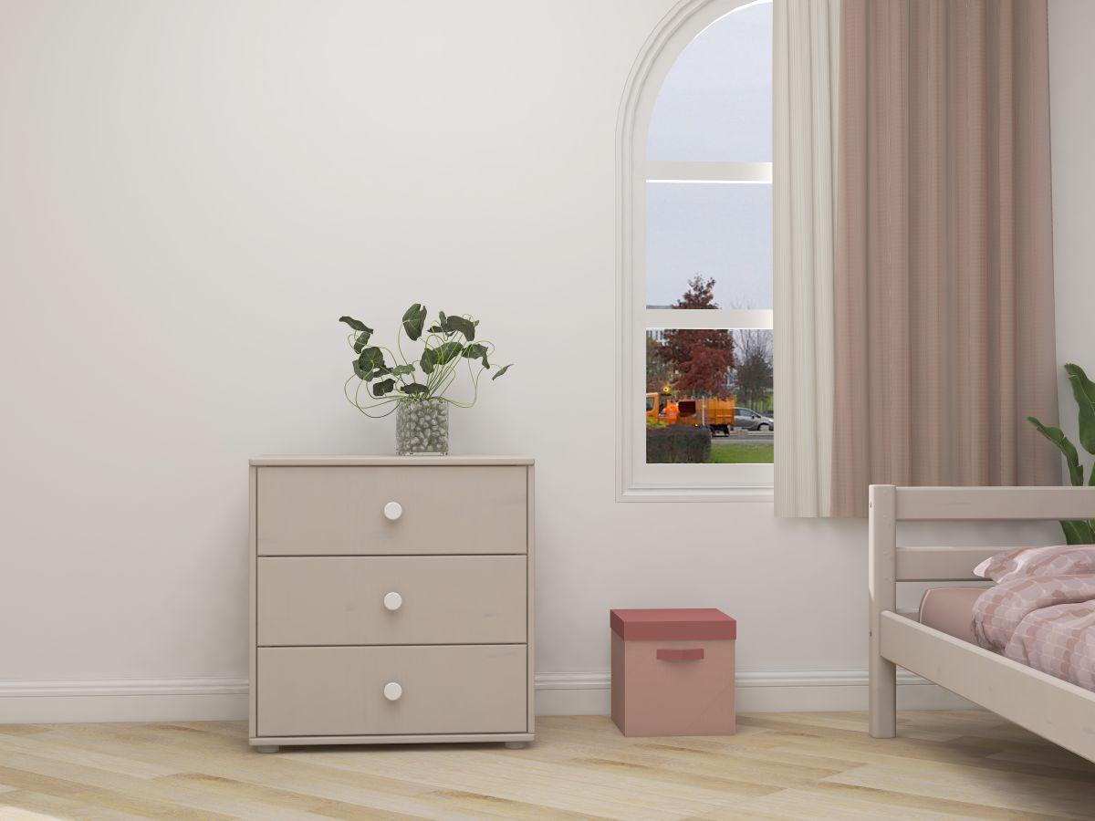 Flexa Kommode Classic Grau Weiß
