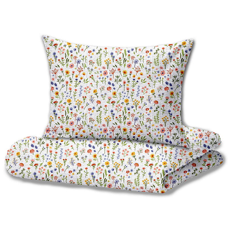Home Sengesett 140x220 cm, krepp, Flora