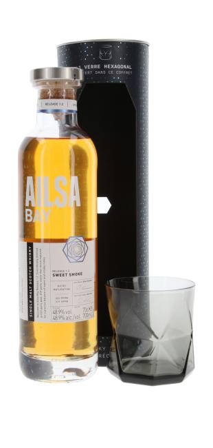Ailsa Bay - Sweet Smoke mit Glas 0,7 l·48,9 % vol