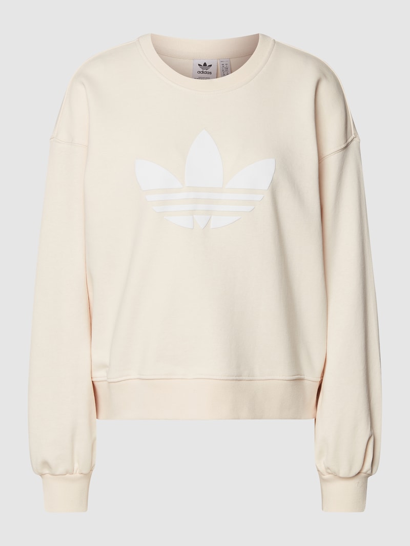Sweatshirt mit Logo-Print in offwhite