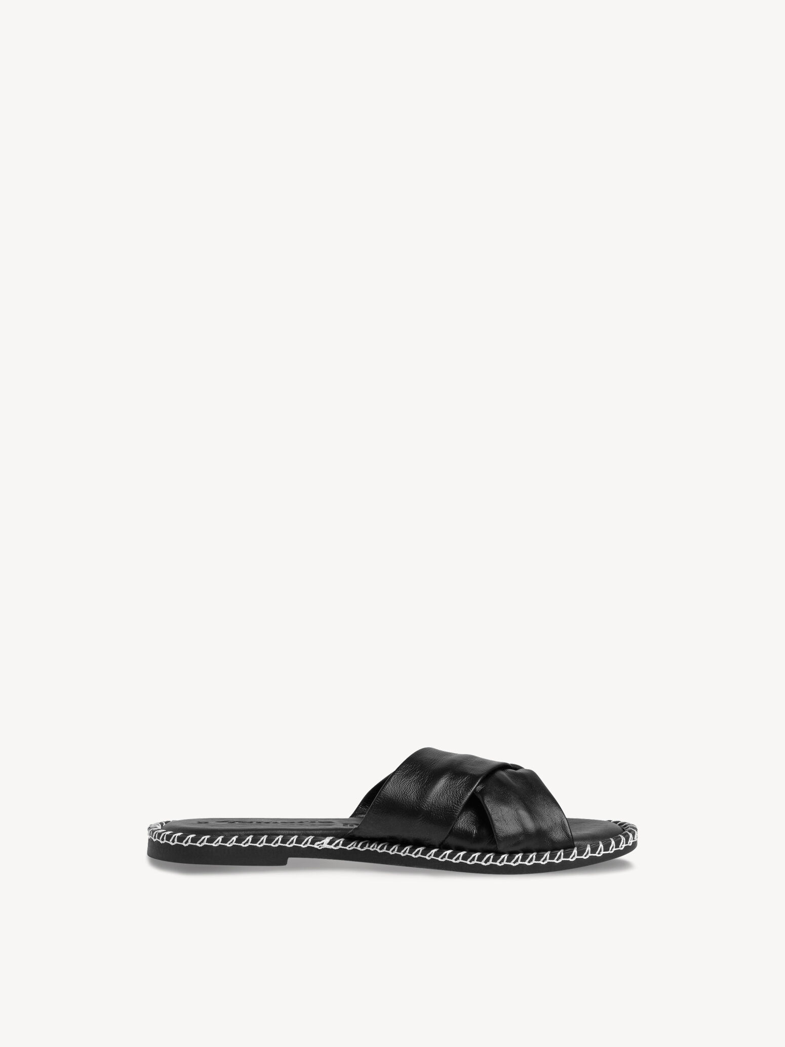 Mule en cuir - noir
