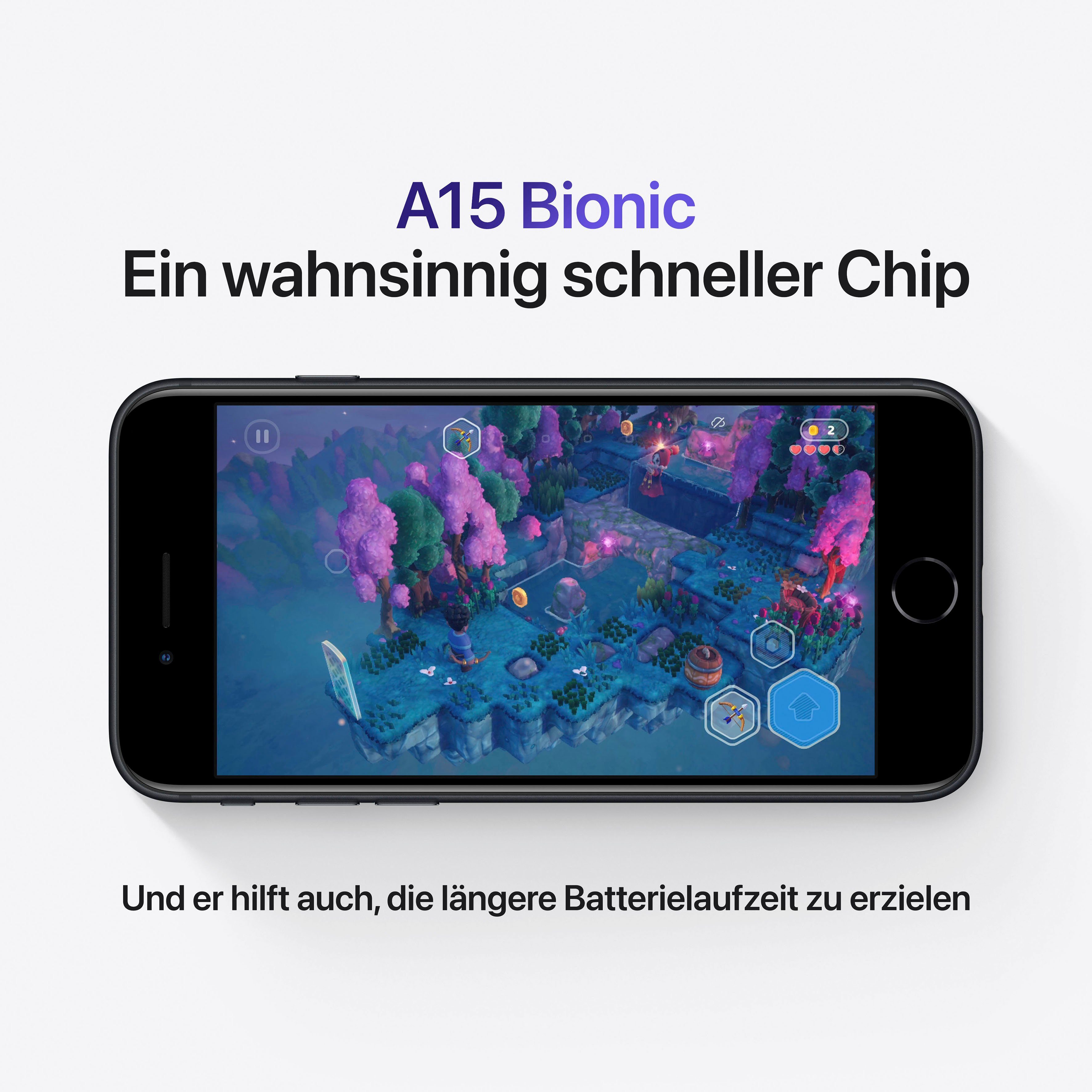 Apple iPhone SE (2022) Smartphone (11,94 cm/4,7 Zoll, 64 GB Speicherplatz, 12 MP Kamera)