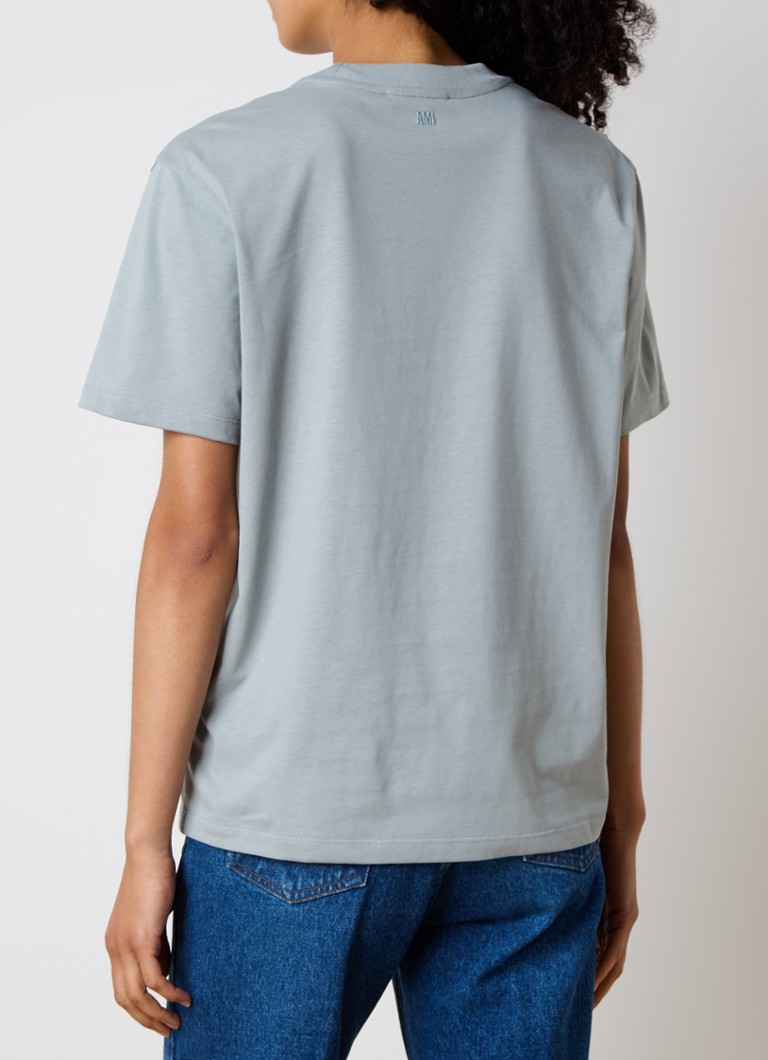 Tricou AMI Paris din bumbac organic cu logo