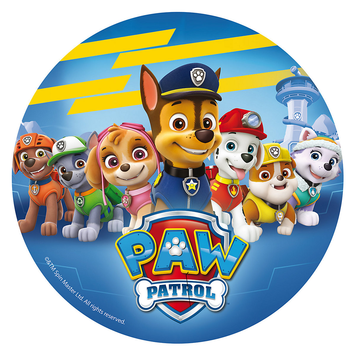 Essbare Tortenaufleger Paw Patrol 20cm