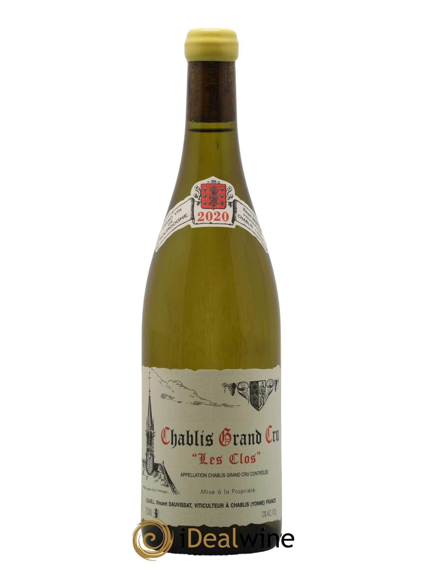 Chablis Grand Cru Les Clos Vincent Dauvissat (Domaine)  2020 - Lot de 1 Bouteille