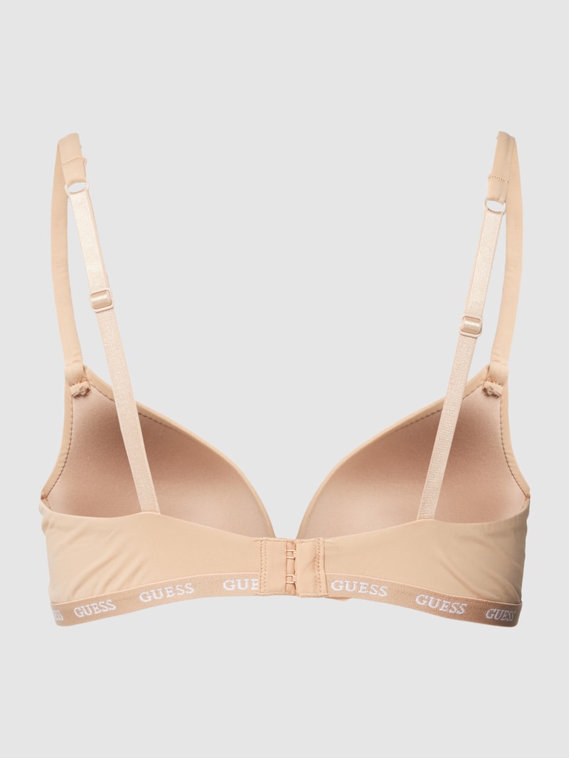 BH mit elastischem Logo-Bund in beige