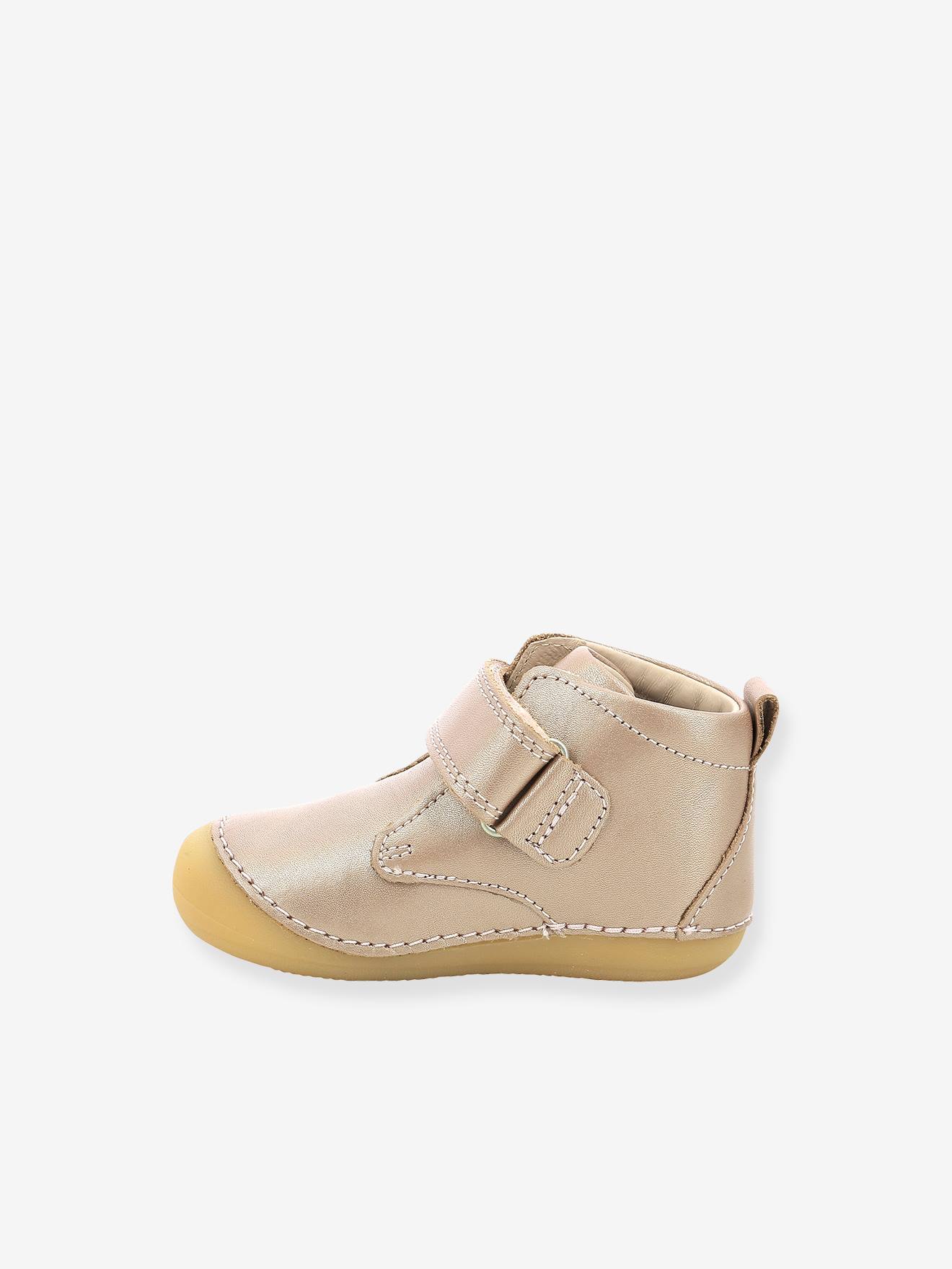 Bottillons cuir bébé Sabio 584344-10 KICKERS® 1ers pas rose