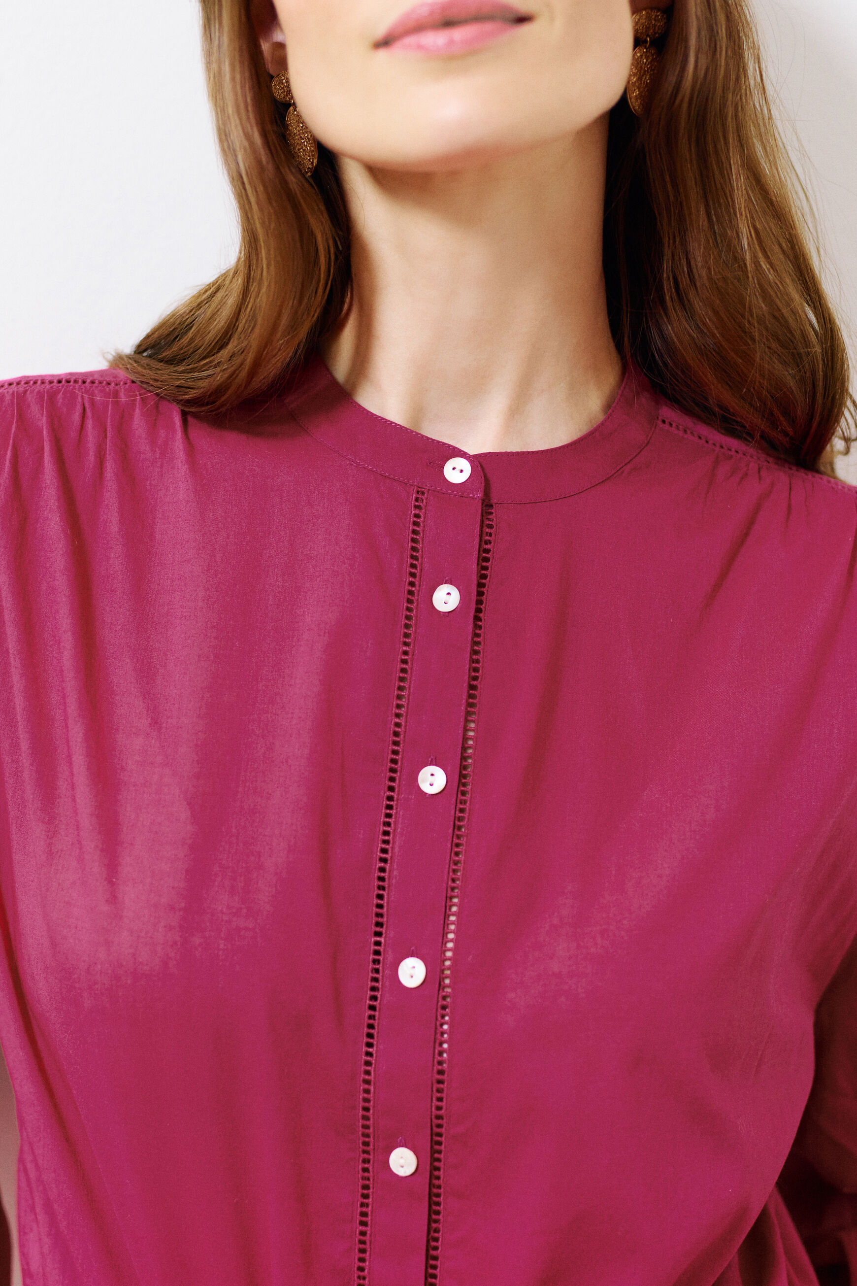 chemisier clarisse rouge femme