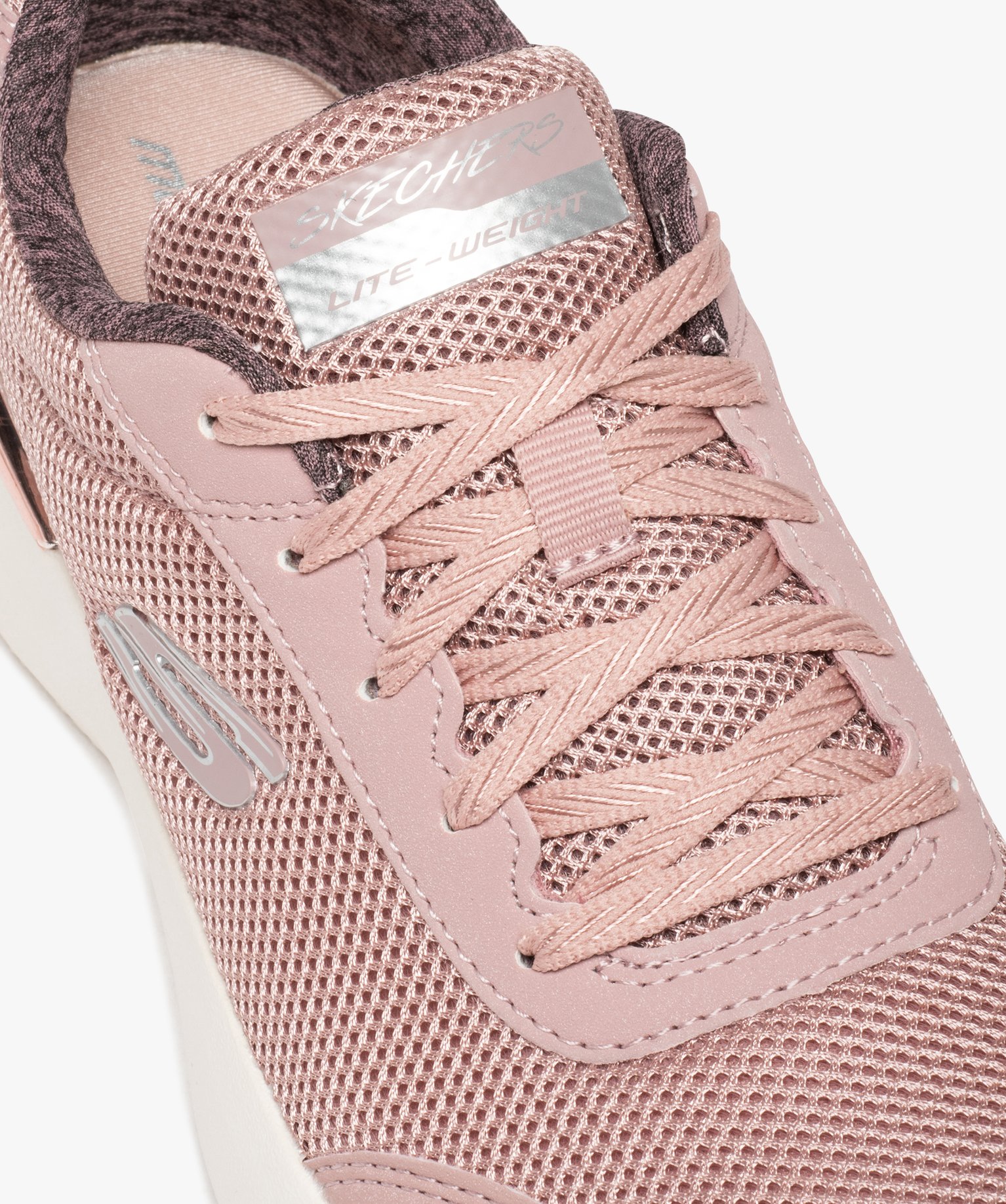 Baskets femme légères avec détails métallisés - Skechers rose | GEMO