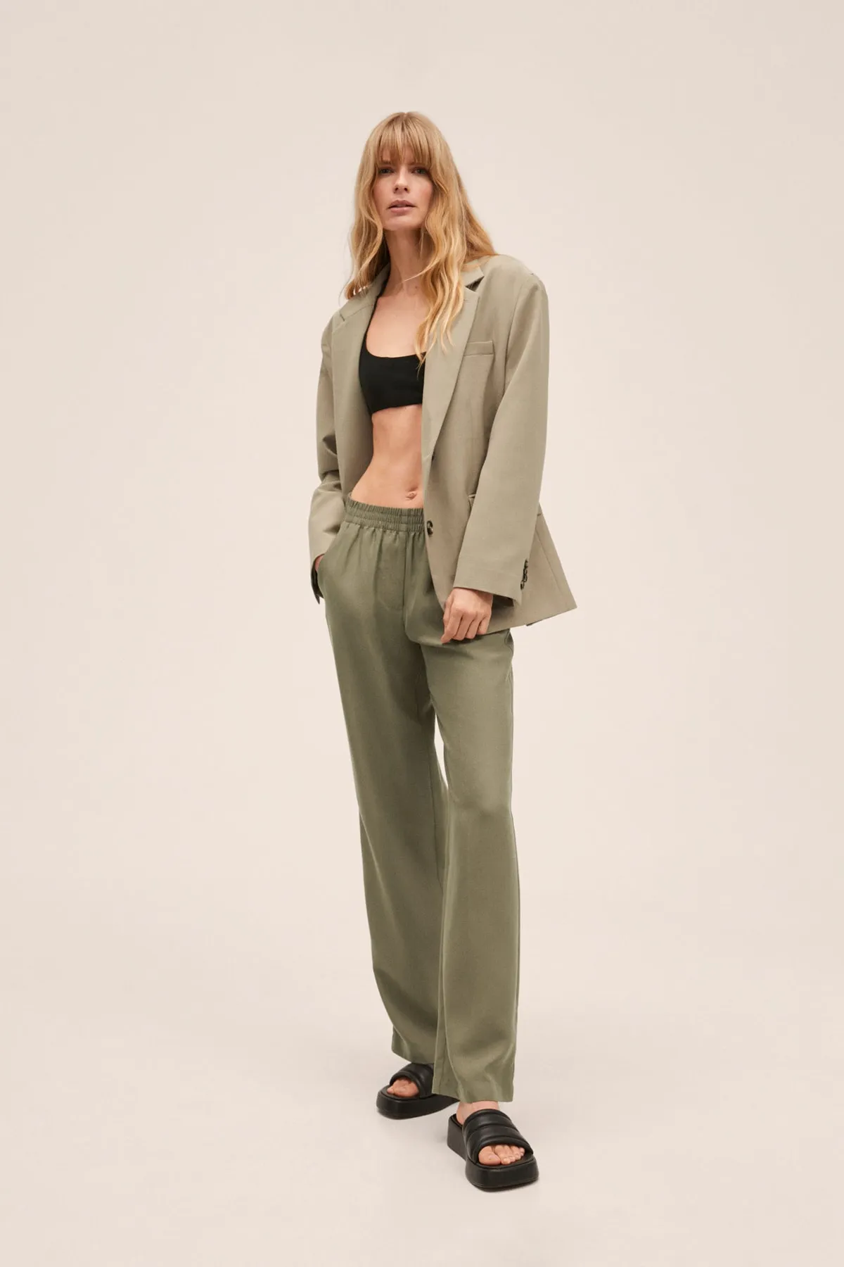 MANGO  27087121 Damen/Mädchen Khaki