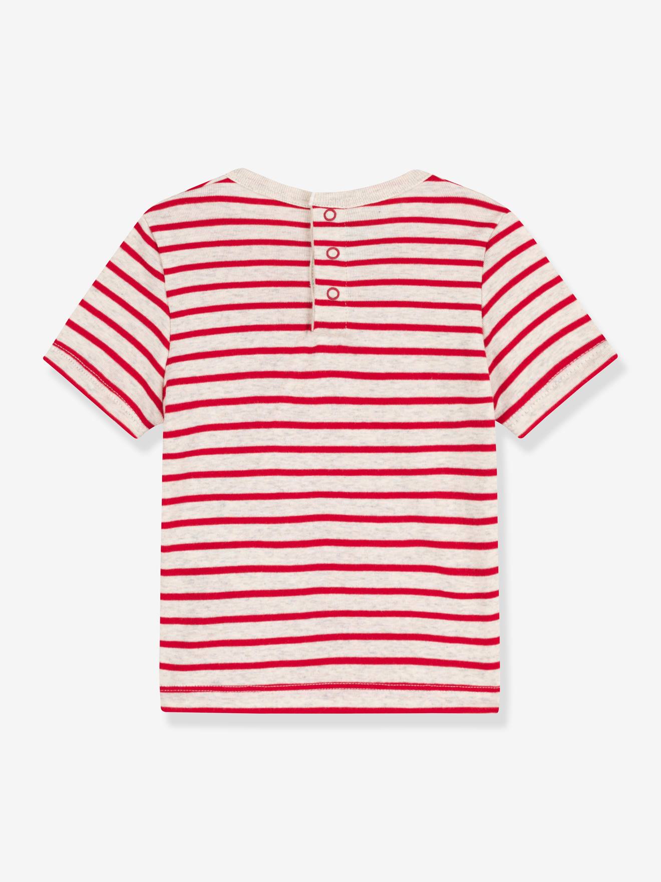 Petit Bateau Baby T-Shirt PETIT BATEAU, Bio-Baumwolle - weiß