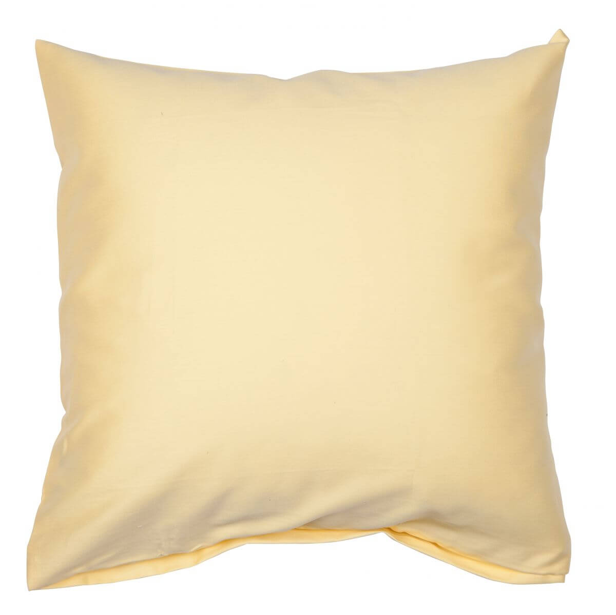 Janine Colors Mako-Satin Kissenbezug Gelb 40 x 40 cm