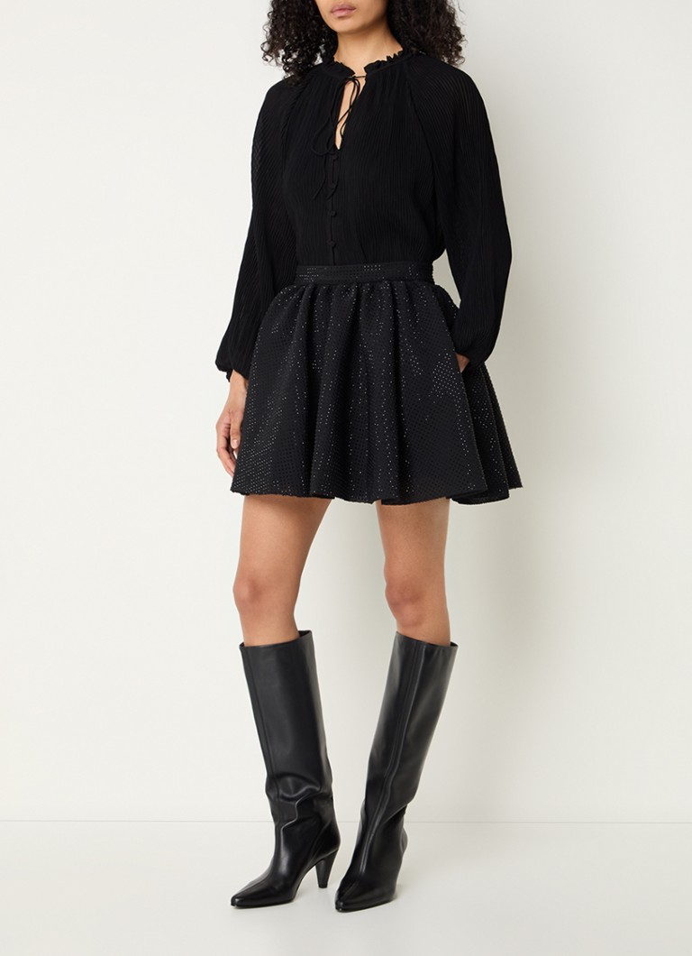 Maje mini skirt with rhinestones