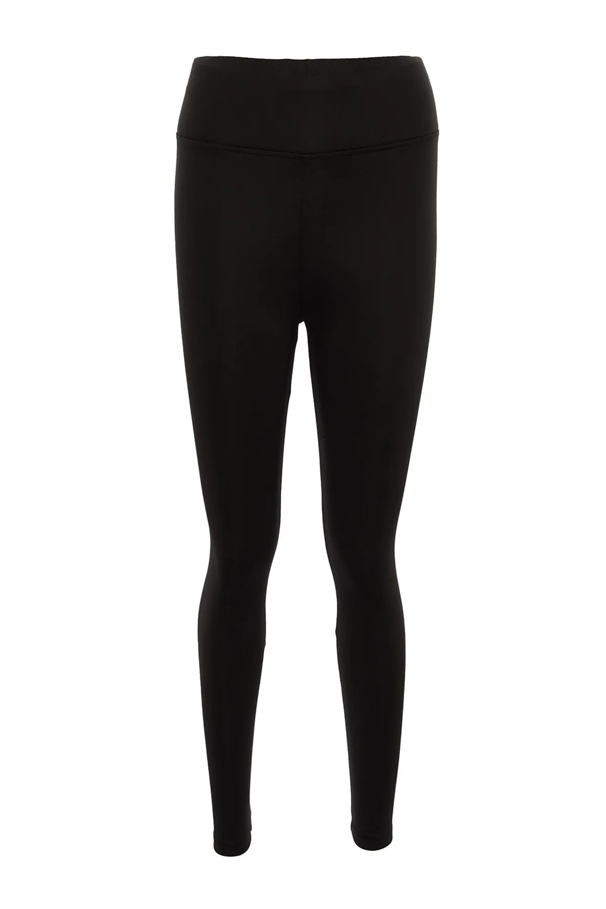 Trendyol Collection  Schwarze Fleece-Scuba-Strick-Leggings mit hoher Taille TWOAW21TA0098