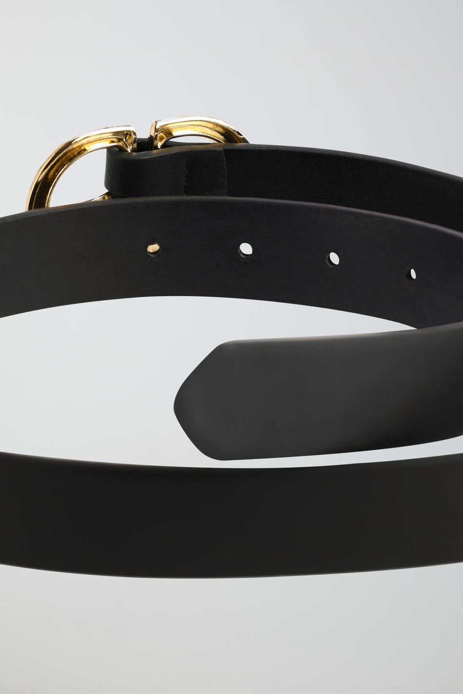 Gold buckle belt