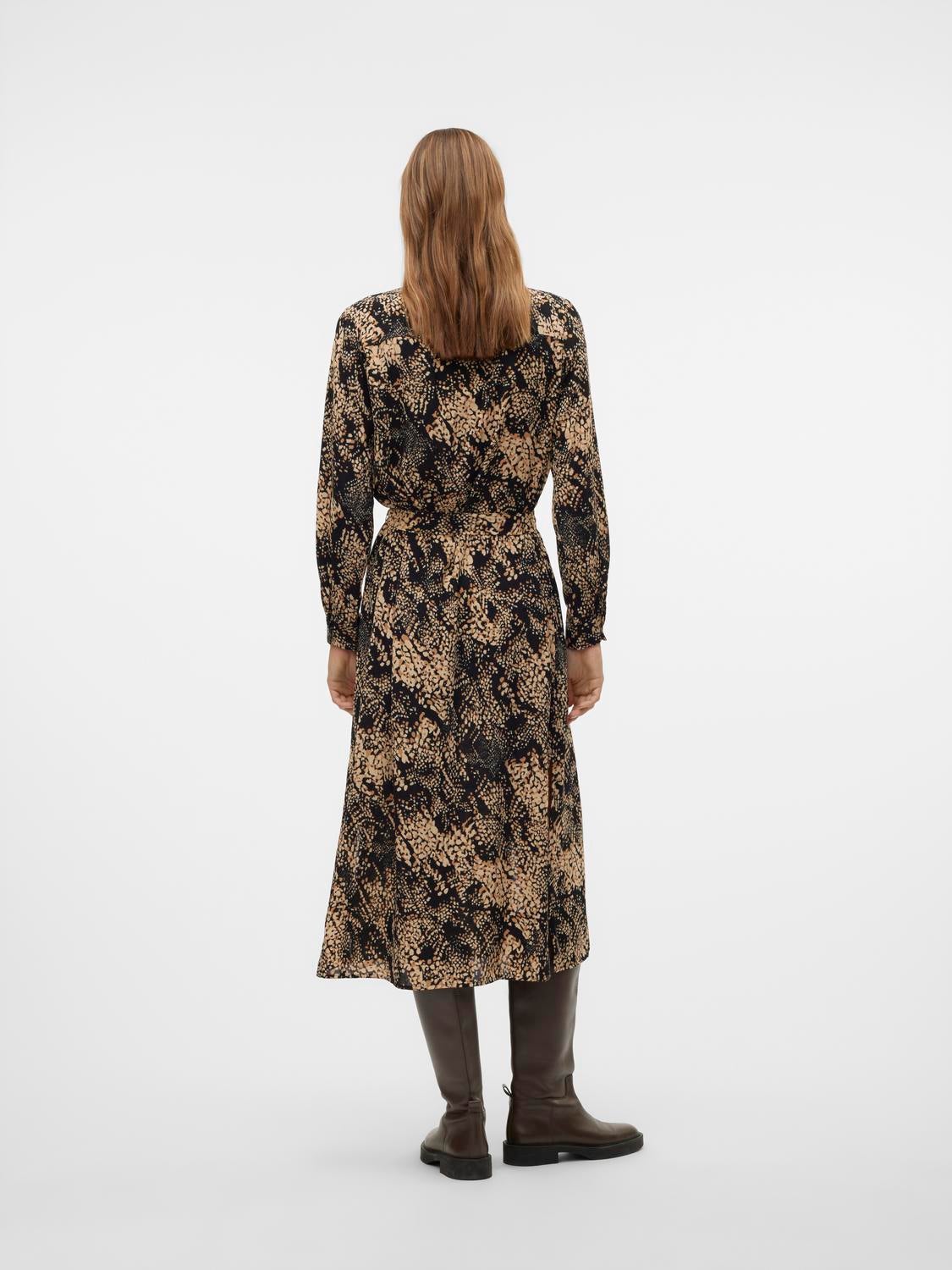 VMOFREYA Langes Kleid