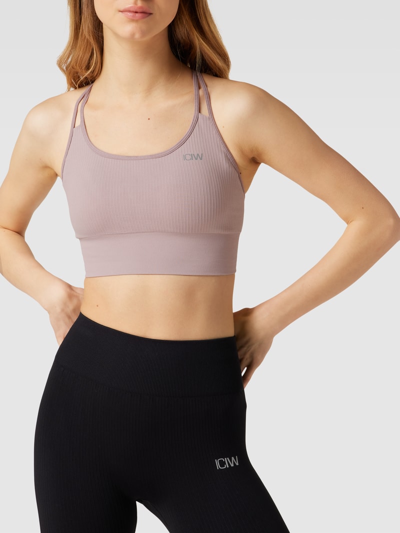 BH mit Label-Print in mauve