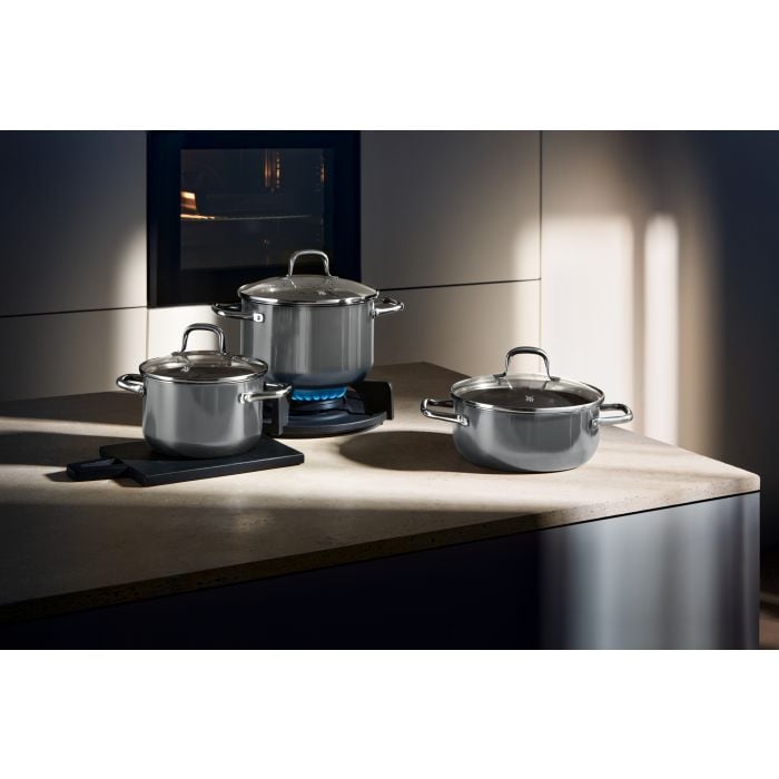 WMF Fusiontec Essential Kochtopf mit Deckel, 20cm Calm Grey