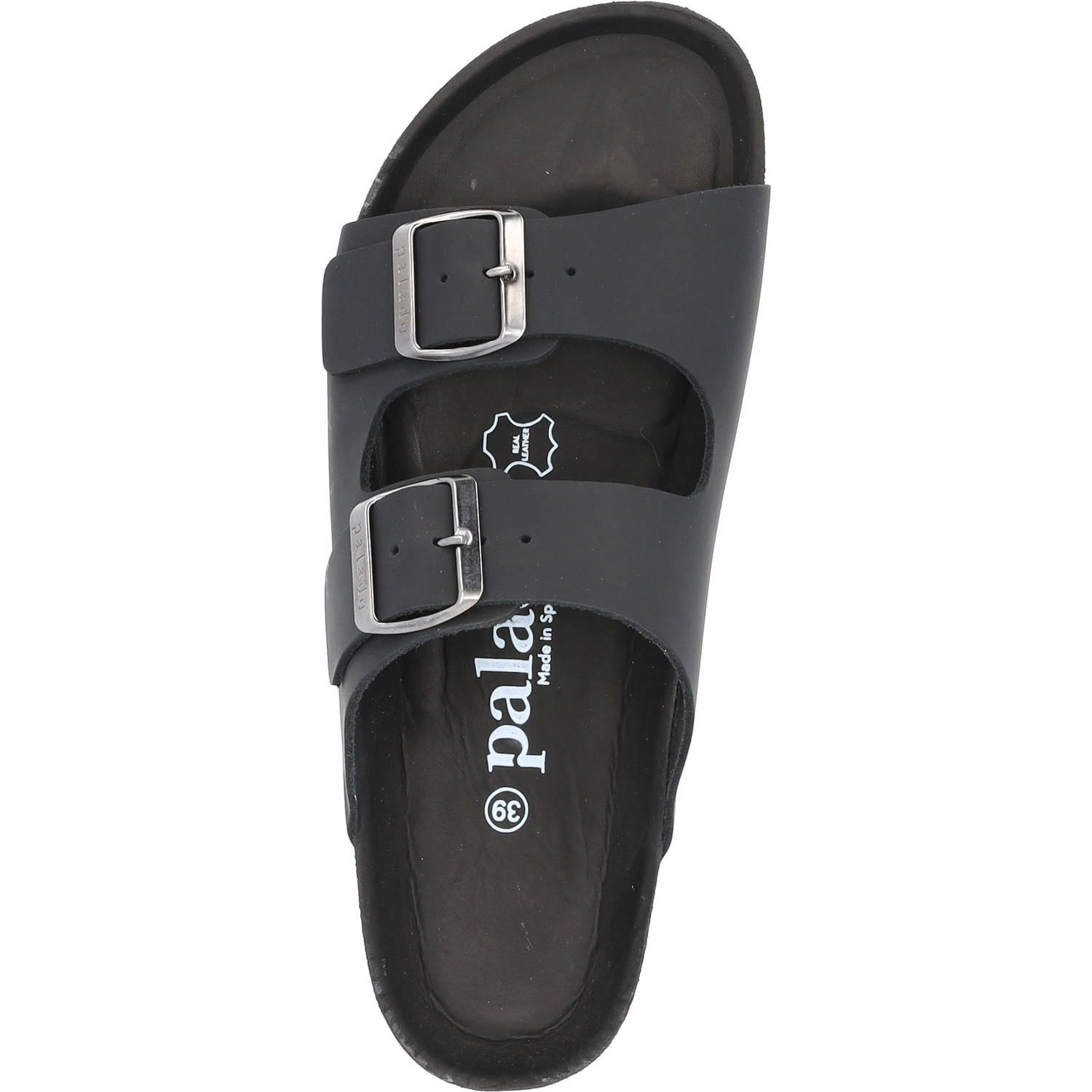 Palado Korfu Premium Leather, Pantoletten, Damen, Schwarz