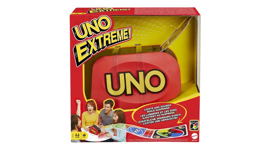 Mattel Games UNO Extreme, Kartenspiel, Kinderspiel, Gesellschaftsspiel