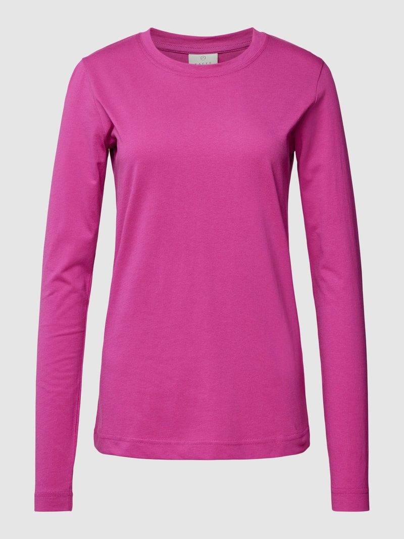 Longsleeve mit Rundhalsausschnitt in fuchsia
