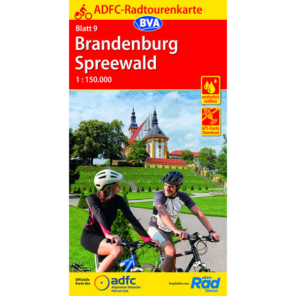 ADFC-RADTOURENKARTE 9 BRANDENBURG SPREEWALD 1:150.000 - Fahrradkarte